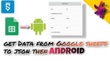 Get Data from Google sheets to json string to use in Android app | sketchware tutorial | Jokhio Apps