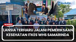 Lansia Terharu Ikuti Pemeriksaan Kesehatan Program Pengabdian Masyarakat ITKES WHS