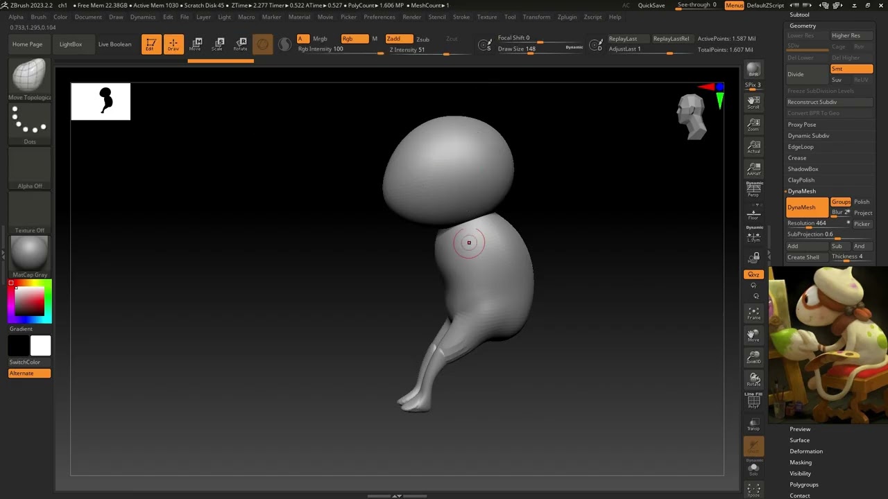Autodesk Maya & zbrushTutorial art school character part 2