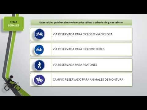 Permiso de motocicleta: 3- La señalización de la via