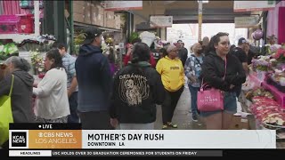 Mother&#39;s Day rush at downtown LA flower mall