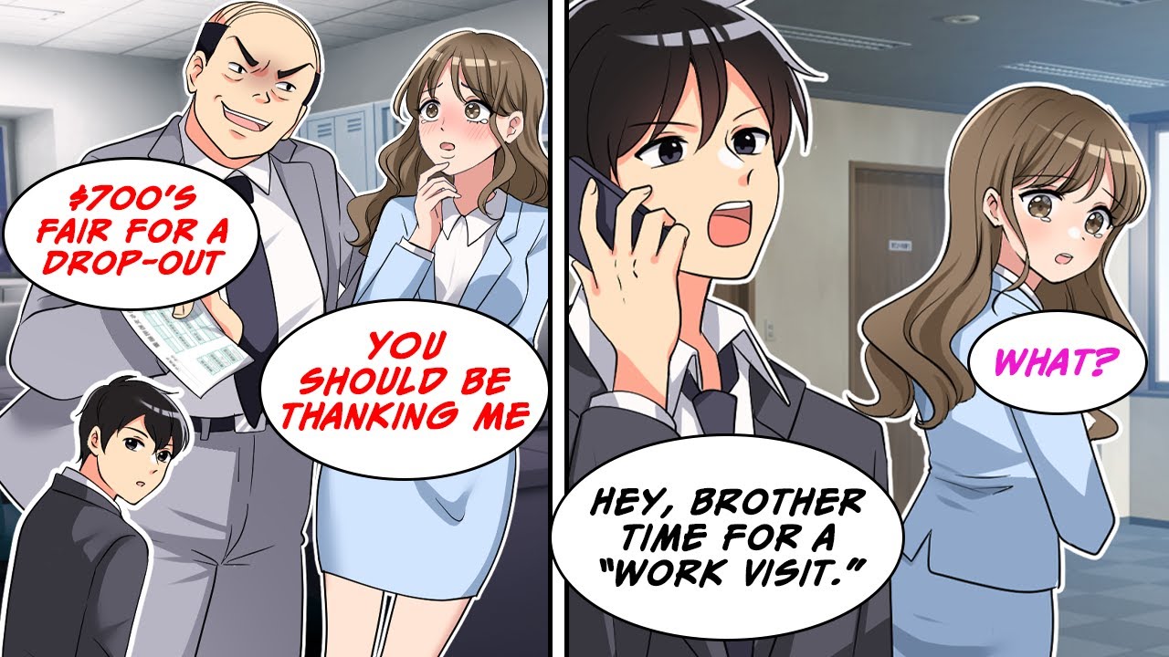 [Manga Dub] Я увидел её расчётный листок, в котором указано 100 часов за гроши, поэтому я позвони...
