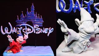 Walt Disney Pictures Logo Diorama | Timelapse video