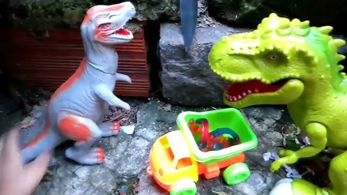 Dinossauro Articulado de Controle Remoto - Tiranossauro Rex - Com Luz e Som  - Dinosaur Planet - 53 cm - Yes Toys - superlegalbrinquedos