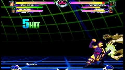 MvC2: Psylocke 17 jab combo (Doom AAA)