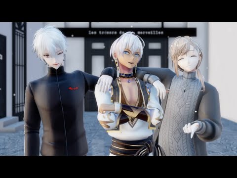 【にじさんじMMD】スキスキ絶頂症【イブラヒム 叶 葛葉】