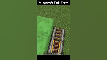 ✨How To Make Infinite RAIL FARM in Minecraft✨ #shorts