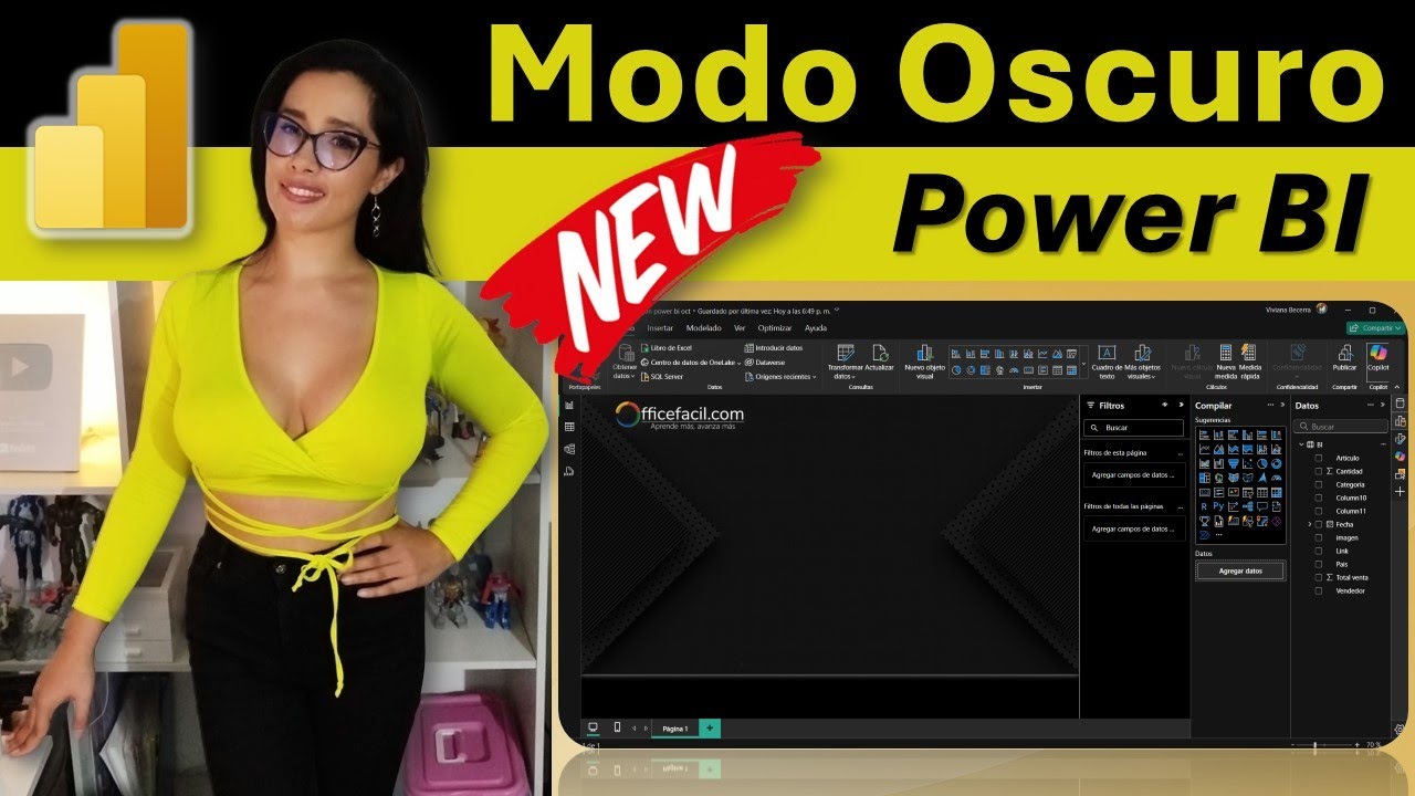 Modo oscuro #powerBI | Dark mode power bi - YouTube
