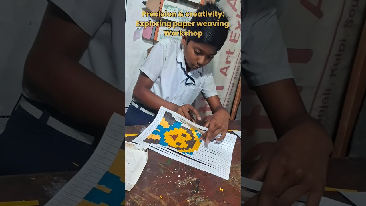Precision & Creativity: Exploring Paper Weaving workshop // Ishan ...