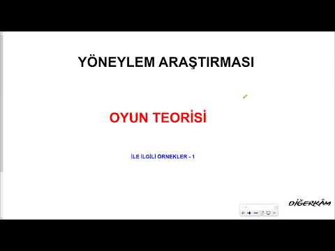 YÖNEYLEM II- OYUN TEORİSİ 1