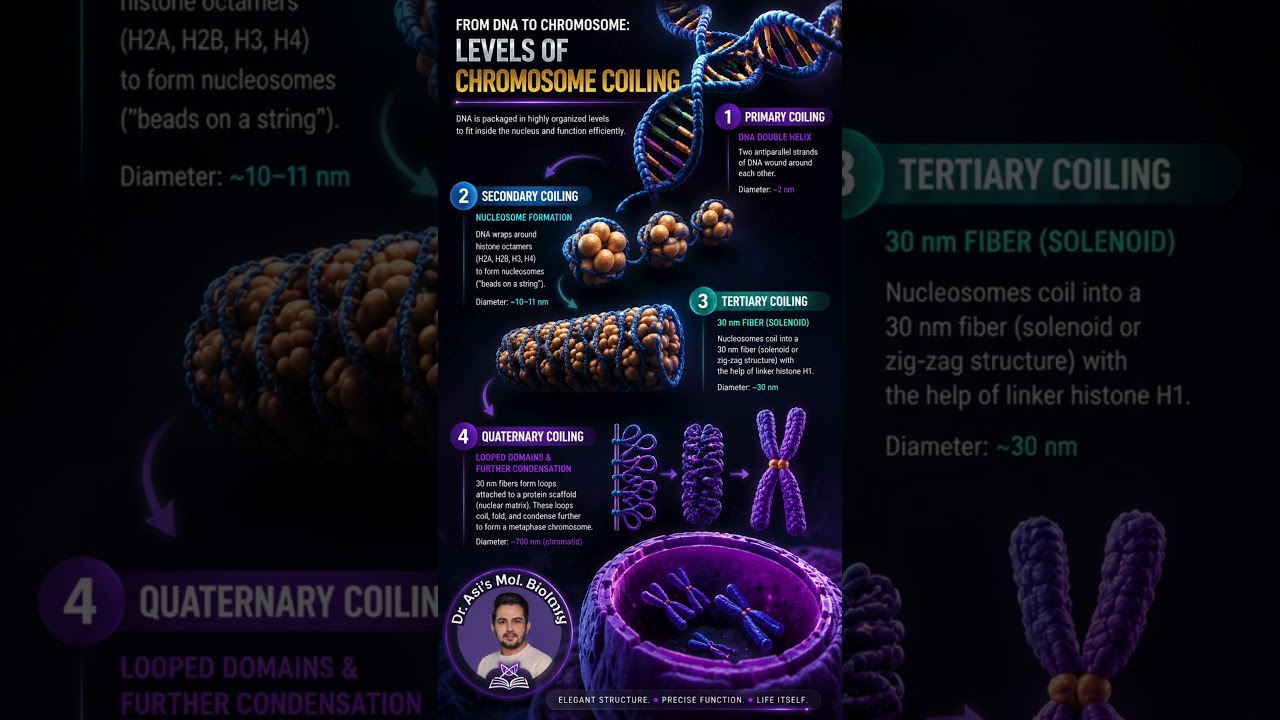 DNA Compaction | Chromosome Coling | DNA Packaging