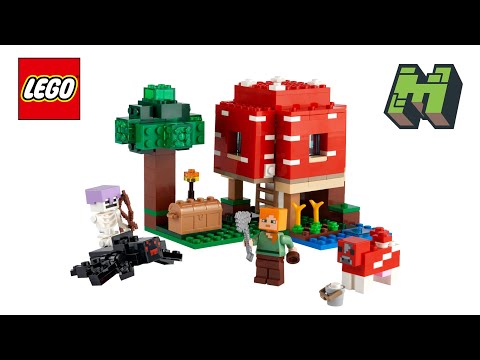 LEGO Minecraft 21179 The Mushroom House ⛏ SPEED BUILD