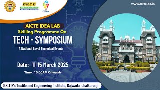 Skilling Programme On TECH-SYMPOSIUMAT AICTE IDEA LAB @DKTE