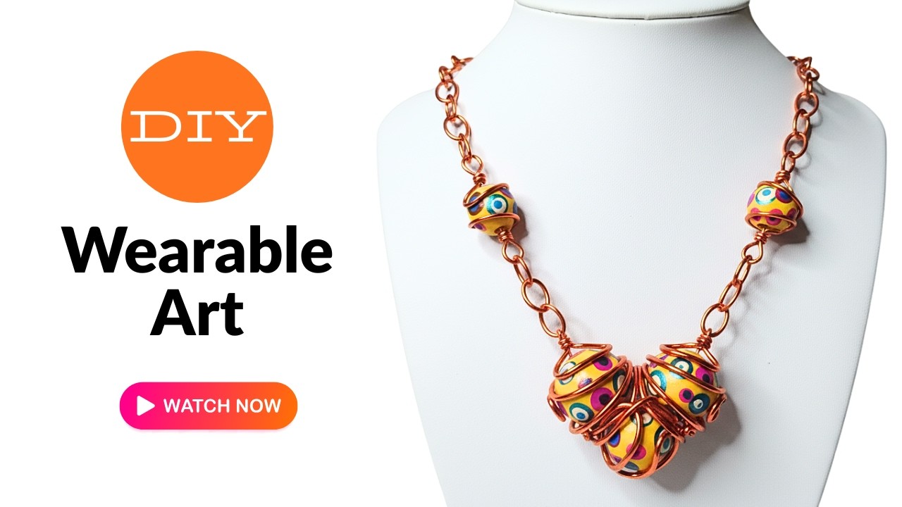 I Made These Beads… Then Turned Them Into a Necklace!