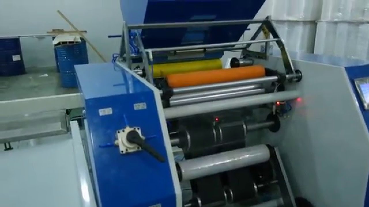 Full automatic stretch film rewinding machine;automatic rewinder