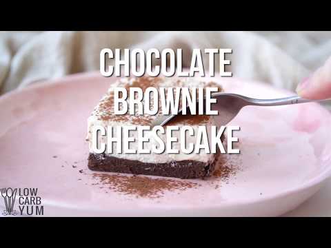 Chocolate Brownie Cheesecake Squares (Keto)