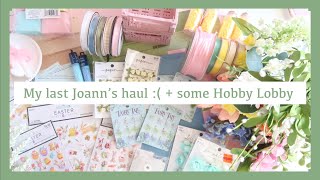 My last Joanns haul + hobby lobby 🛍️