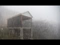 Einschlafen in 3 Minuten mit Beste Regengeräusche - Regen und Donner auf dem Dach für Tiefschlaf