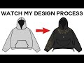 Watch me design a hoodie screen recorded walkthrough