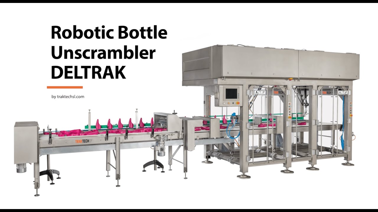 Máy giải nén chai tự động Robotic bottle unscrambler Deltrak | Traktech là một thiết bị cần thiết trong sản xuất chai. Với khả năng giải nén chai nhanh chóng và hiệu quả, máy giải nén này sẽ giảm thiểu thời gian làm việc cho công nhân và tăng năng suất sản xuất. Hãy xem thêm hình ảnh của máy để hiểu rõ hơn về hoạt động của nó.