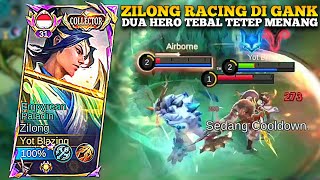 MATCH TERKOCAK DUO HERO TEBAL GLOO HILDA GANK ZILONG DI EXP!!! Ending Nya Malah Rata Sama Zilong!!!😱