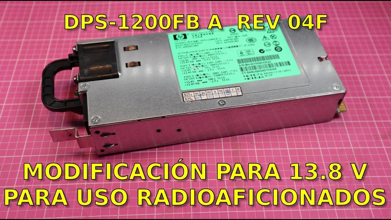 041 - MODIFICANDO FUENTE SERVIDOR DE 100 AMPERIOS PARA USARLA CON EQUIPOS DE RADIOAFICIONADO