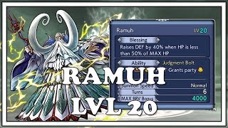 Ramuh Level 20 - Dissidia Final Fantasy Opera Omnia