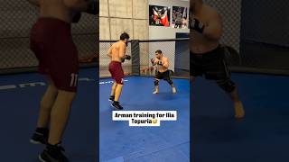 Arman Tsarukyan Sparring To Prepare For Ilia Topuria👀😅