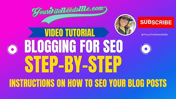 SEO Optimization Tips for Your Blog: Step-by-Step Wordpress Video Tutorial 2024