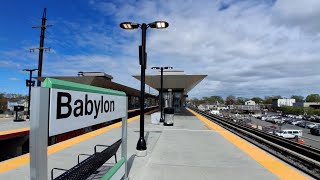 Construction 🚧 update for Babylon train station + train 🚊 action #lirr