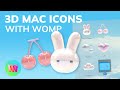 Easy 3d mac icons with womp