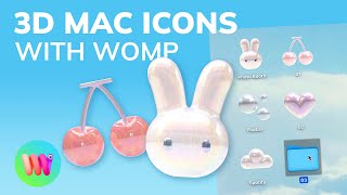 Easy 3D Mac Icons with Womp!