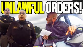 Officer Gets Mad After Issuing Questionable Commands