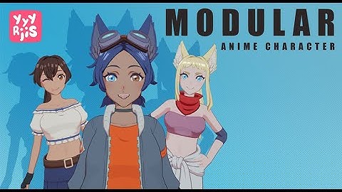 [Unity 3D] Modular Anime Character