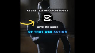AE Like Text On Capcut Mobile (Premium Only)