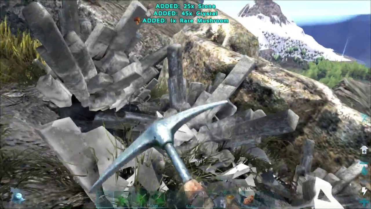 Rare Mushrooms inside Crystals ARK Survival Evolved YouTube