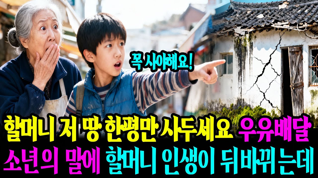 할머니 저 땅 한평만 사두세요. 우유배달 소년의 말에 할머니 인생이 뒤바뀌는데ㅣ오디오북ㅣ사연라디오ㅣ감동사연