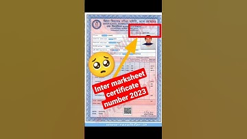 inter ka marksheet certificate number kon sa hai #biharboard #inter #marksheet #khansirmotivation