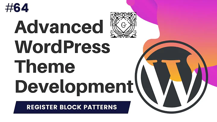 #64 How to create Block Patterns | register_block_pattern | The Future of Page Building in WordPress