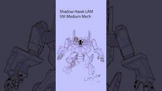 BattleTech: Shadow Hawk LAM BattleMech (#mechwarrior #battletech #battletechlore #scifi)