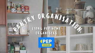 AFFORDABLE PANTRY ORGANISATION USING PEP HOME PRODUCTS | PEP HOME | SOUTH AFRICAN YOUTUBER