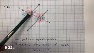 CPM Homework 9-21, 9-22, 9-23, and 9-34