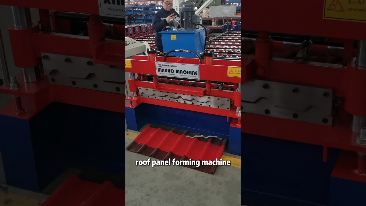 Customized Trapezoidal Metal Roof Panel Forming Machine for Brazilian Customer 