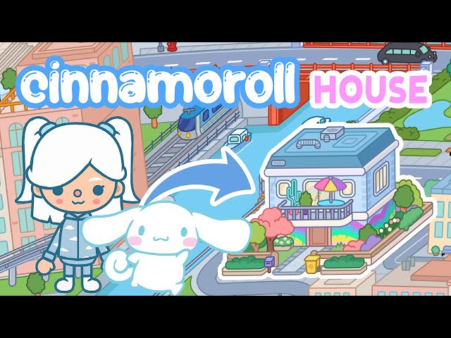 Cinnamoroll SANRIO Cute Blue Rainbow Family House not FREE TOCA BOCA House Ideas Toca Life World class=