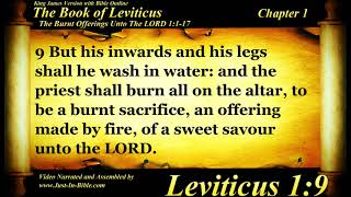 Leviticus Chapter 1 (1st narration) Bible Book #03 - The Holy Bible KJV Read Along Audio/Video/Text