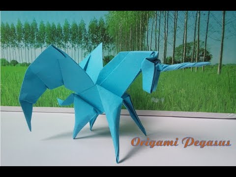 Video Origami Pegasus (ngựa có cánh) - Part 1 - youtube