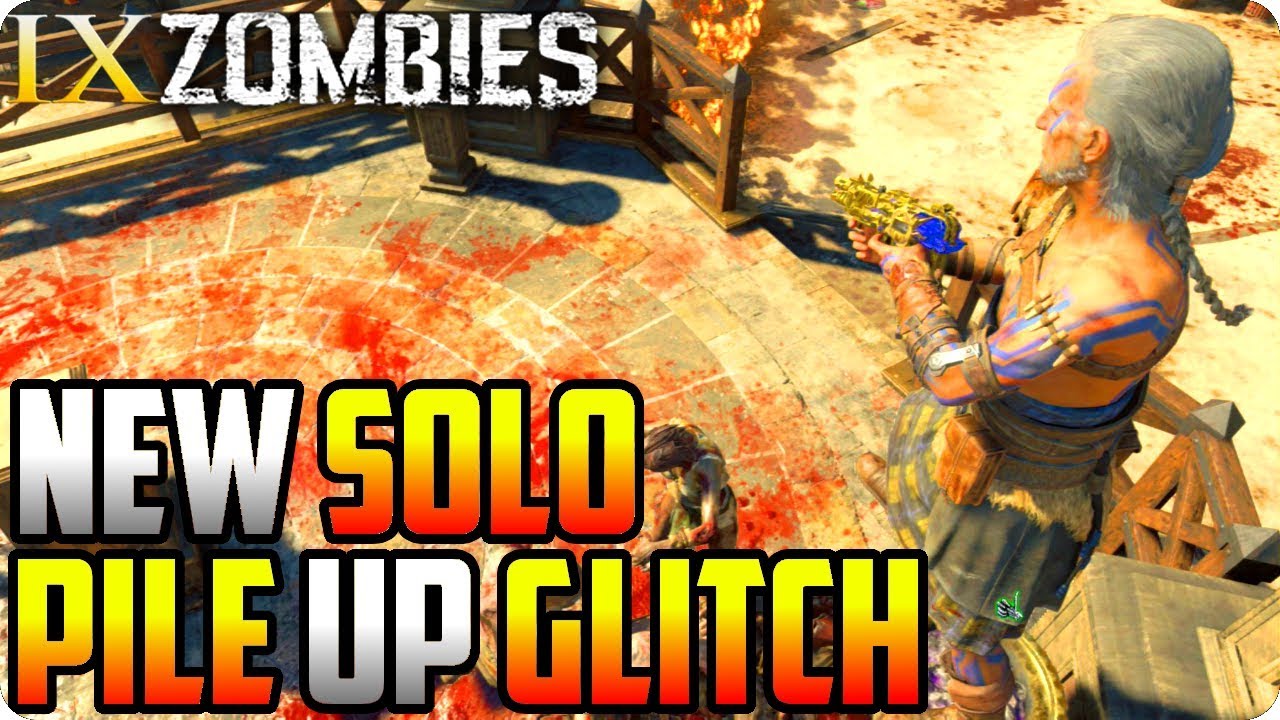 BO4 Zombie Glitches New Solo Knife Lunge Pile Up Glitch