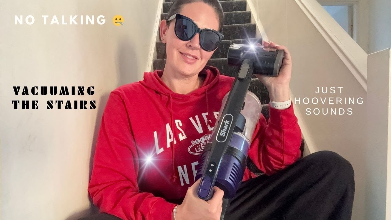 Stair Vacuuming Clean With Me Silent Cleaning Motivation