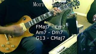 Video thumbnail of "Earth, Wind & Fire - Feelin Blue - Guitar Chords Lesson"