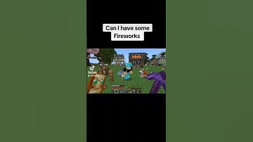 Shulker full of firework #minecraft #bedrock #fireworks #fyp #gameplay